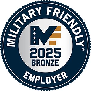 Military Friendly 2025 Bronze Employer