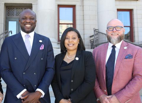Mayor Yemi, Danielle Summerville and Thomas Thompson