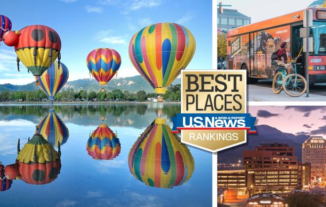 A graphic that has the US world news logo and a "best places to live" logo